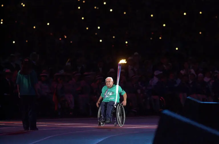 Kevin Coombs torch bearer Opening Ceremony 2000 Sydney PG