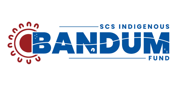 Here is alt text for the logo: Suggested alt text: "SCS Indigenous Bandum Fund logo, featuring a red sun and moon symbol beside the words 'Bandum' in blue and 'SCS Indigenous... Fund' in smaller blue text.